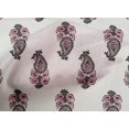 thumbnail image 4 of oneOone Cotton Poplin Fabric Leaves & Paisley Block Printed Craft Fabric BTY 42 Inch Wide, 4 of 4