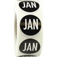 thumbnail image 1 of Black January Months of the Year Circle Stickers, 0.75 Inch Round, 500 Labels on a Roll, 1 of 2