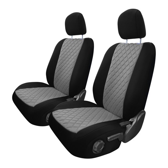 For 2020-2024 Jeep Gladiator FH Group Neoprene Waterproof Custom Fit Car Seat Covers - Front Set Gray