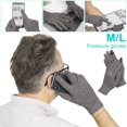 thumbnail image 3 of 1 Paire de Gants à Doigts Complets pour l'Arthrite Rhumatoïde et l'Arthrose Gants de Compression en Coton Confortables et Doux pour le Soulagement de la Douleur et le Soulagement de la Raideur Gris, 3 of 8