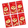 thumbnail image 4 of KLKCMS 6 Pieces Chinese New Year Red Envelopes Hong Bao for Party Favors Graduation H, 4 of 9