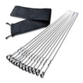thumbnail image 1 of Techinal 12 Pcs Brochettes de Barbecue BBQ en Acier Inoxydable Aiguilles de Gril Bâtons de Kebab avec Sac, 1 of 7