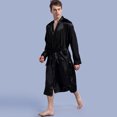 thumbnail image 2 of Fjucha Robes Cotton Bathrobes for Mens Soft Lightweight Unisex Bath Robes M-2XL, 2 of 8