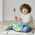 thumbnail image 1 of Tambourine For Kids Wooden Musical Instrument With Metal Easy To Play Educational Percussion Toy For Young Musicians School Family Performance, 1 of 2