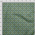 thumbnail image 4 of oneOone Silk Tabby Green Fabric Geometric Craft Projects Decor Fabric Printed by The Yard 42 Inch Wide, 4 of 4