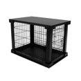 thumbnail image 1 of Merry Produits Cage Décorative pour Animaux avec Boîte de Protection Table d'Appoint, Noir, 1 of 4