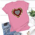 thumbnail image 2 of Hauts d'Été pour Femmes 2023 Femmes Décontracté Imprimé Manches Courtes Col Rond T-Shirt Ample Blouse Hauts, 2 of 3