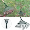 thumbnail image 1 of WIFKLSIIPG Rake 22 Tooth Rake Wooden Handle Dead Leaf Rake Wire Rake Garden Rake Garden Tool(without handle)), 1 of 7