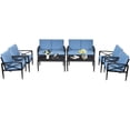 thumbnail image 3 of Gymax 8PCS Patio Sofa Conversation Set Outdoor Furniture Set Yard w/ Cushion, 3 of 10