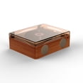 thumbnail image 1 of yeacher Lecteur CD Rétro en Bois avec Bluetooth, USB et Modes d'Entrée Ligne, Haut-Parleurs Doubles, Bouton de Volume, Télécommande et Batterie 2000 mAh, Brun, 1 of 6