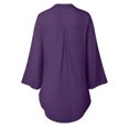 thumbnail image 3 of Birdeem T-Shirt Décontracté Mode Femme Col en V Manches Courtes Ample, 3 of 5