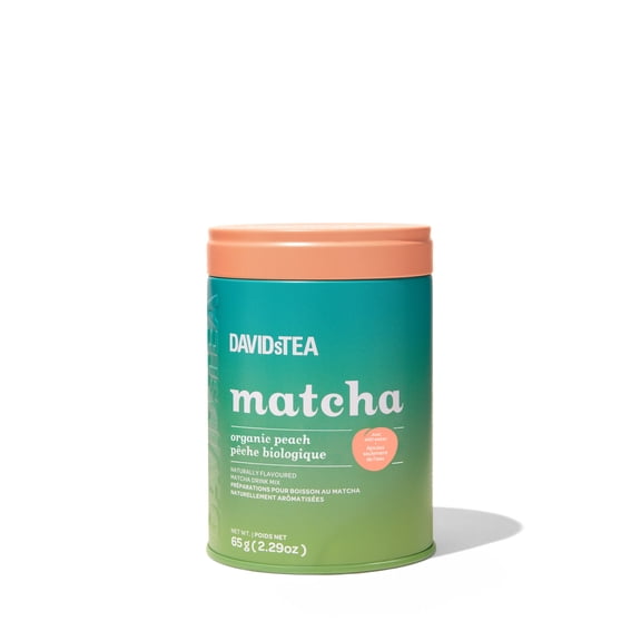 DAVIDsTEA - Tea Tin - Organic Peach Matcha
