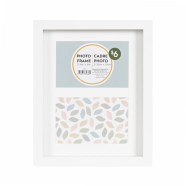 DesignOvation MacIntyre 2-Opening 4x6 White Picture Frame