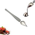 thumbnail image 2 of HBFAGFB Stainless Steel Drawing Spoon with Long Handle Food Draw Tool for Home and Kitchen White, 2 of 2