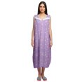 thumbnail image 1 of Moomaya Robe de Nuit d'Allaitement à Col Rond Imprimée pour Femmes en Coton, 1 of 5