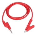 thumbnail image 3 of Banana Plug Test Leads, Electrical Portable Test Flexible Brass Cable Injection Molding Silicone Sheath  For Car Battery Red, 3 of 8
