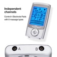 thumbnail image 2 of Easy@Home Rechargeable TENS Unit Muscle Stimulator, Electric Pain relief Pulse Massager with 16 EMS or TENS Massage Modes and 20 Intensity Levels - EHE029N, 2 of 6