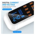 thumbnail image 3 of Quick Charge 3.0 Smart USB Type C Charger Phone USB Charger Fast Charging Desktop Socket Adapter Station Led Display ,Customer Friendly, 3 of 7