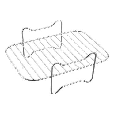 Dvkptbk Air Doublures pour Friteuse à Chaud Grille pour Friteuse à Air Chaud Accessoires à Double Casserole Four Grille à Vapeur Grille pour Friteuse à Air Accessoires pour Friteuse à Air à Double Casserole en Liquidation