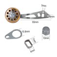 thumbnail image 3 of Moulinet Poignée, Portable Durable Métal Moulinet Poignée Moulinet de Pêche, 1 Pce Extérieur pour Pêche Shakespeare Abu Moulinet de Pêche Baitcast Rond, 3 of 8