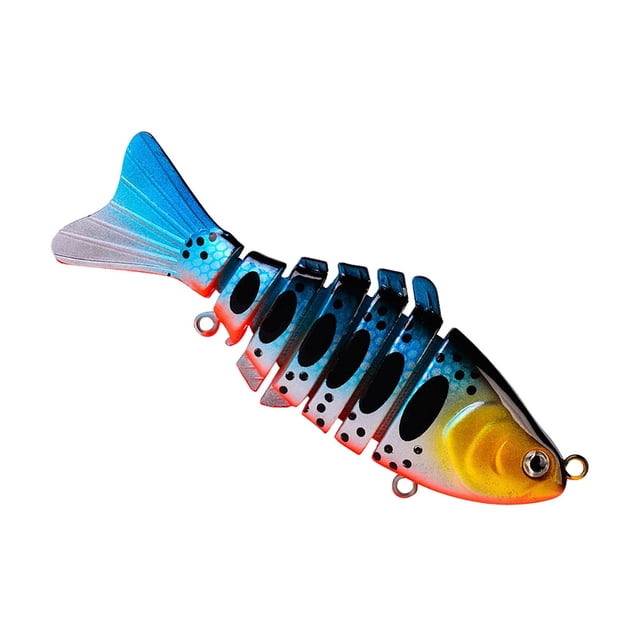 TIELUTT 7 Segment Fishing Swimbait Saltwater Freshwater Lifelike Fish Attractor for Baitcaster Rods 1 Piece Baitcaster Rod and Reel Combo Baitcaster Combo Rod and Reel Baitcaster Rod Socks Baitcaster