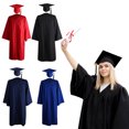 thumbnail image 2 of Ensemble de 3 Pcs Uniforme de Diplômés Universitaires Cosplay Étudiant Robe de Graduation Japonaise avec Chapeau et Pendentif à Franges, 2 of 8