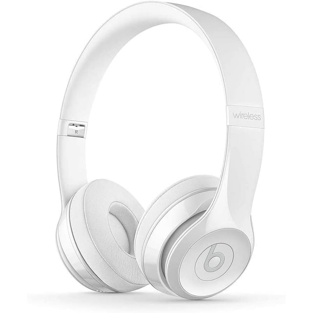Restored Beats Solo3 Wireless On-Ear Headphones - W1 Chip, Class 1 Bluetooth, 40 Hours of Listening Time, Built-In Microphone and Controls - (Gloss White)