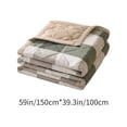 thumbnail image 4 of Sentmoon Lightweight Blanket Blanket for Bed Washed Summer Quilt Summer Cool Quilt Air Conditioning Quilt Thin Quilt Embossed Gift Live Home Students Dormitory Quilt, 4 of 7