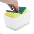 thumbnail image 1 of Dish Soap Dispenser for Kitchen, Dish Soap Dispenser, Soap Pump 2 In1 Press Liquid Soap Dispenser Soap Dispenser and Sponge Holder, Countertop Soap Pump Dispenser Caddy, 1 of 7