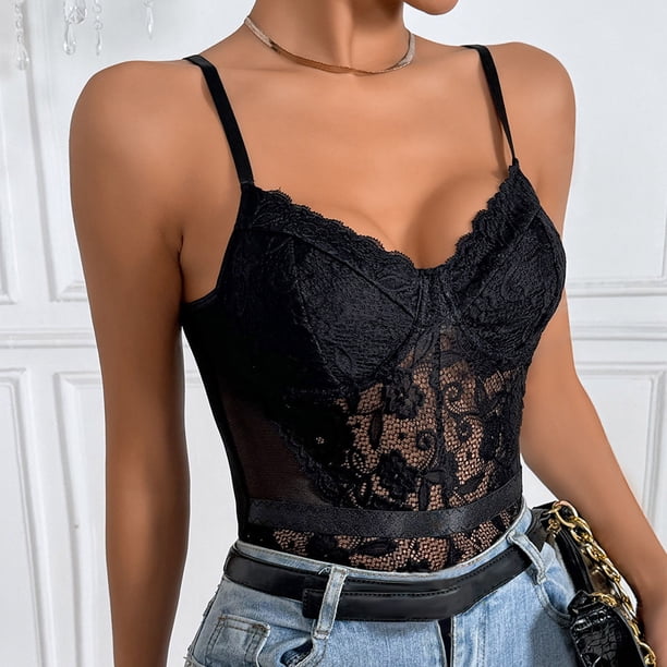 Corset Lingerie for Women, V-Neck Sleeveless Bustier Tops, Women's