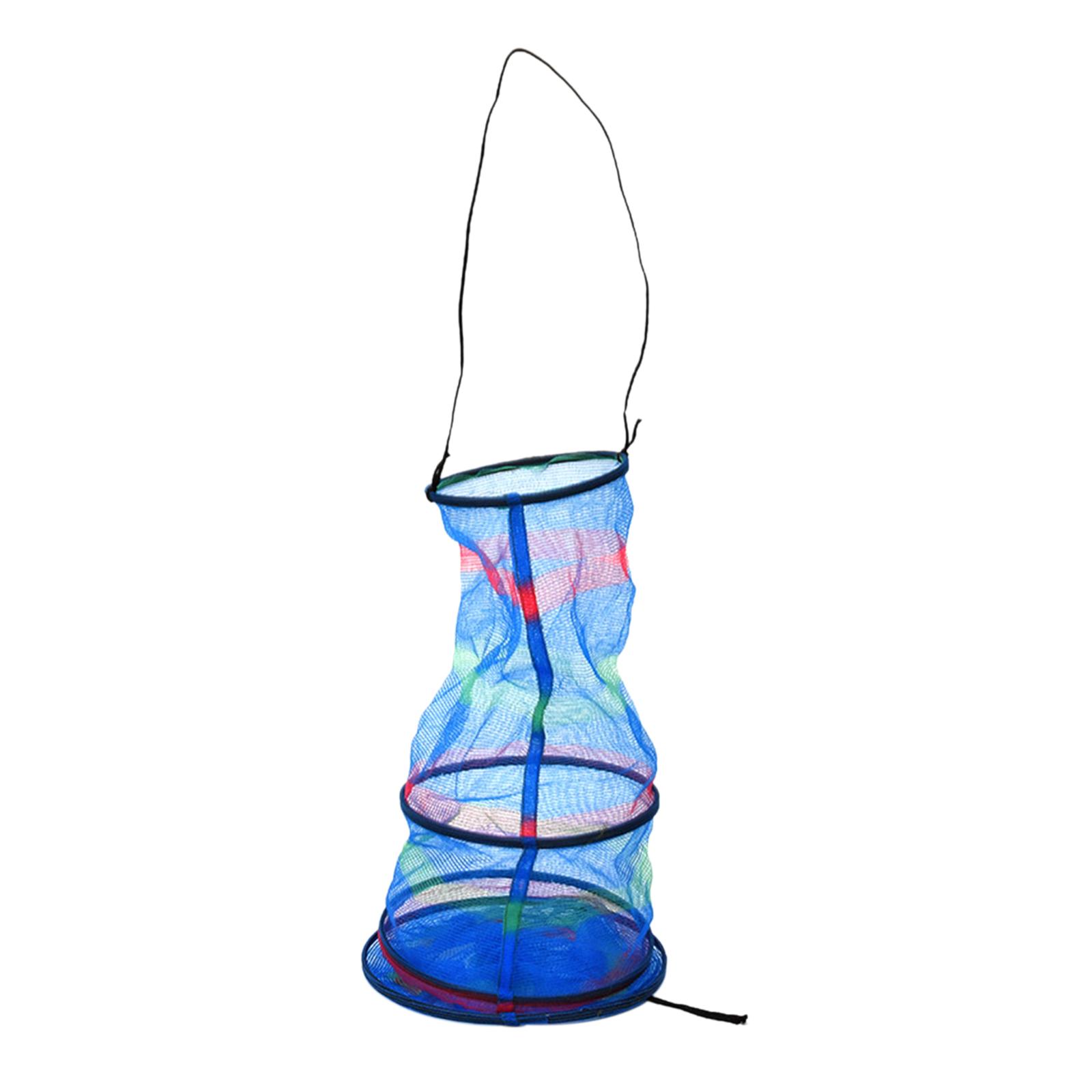 Mini Panier de Pêche Léger Facile à Utiliser Cage en Maille pour Garder les Poissons en Filet