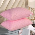 thumbnail image 1 of Danhjin Polished Headrest 1PC Headrest Core Embroidery Solid Color Brushed Fabric Quilted Quilted Pillow Pillows, 1 of 6