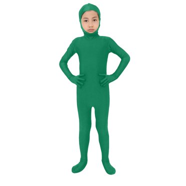 XIMIN Kids Spandex Halloween Costume Solid Color Long Sleeve Bodysuits Cosplay Bodysuit Girls Jumpsuit Boys Bodysuit Performance Suit Outfits