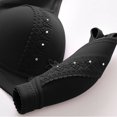 thumbnail image 3 of Besolor Wireless Bras for Women High Support Push up Gathering Bralettes Soft Full Coverage Underwear 2 Pack, 3 of 6