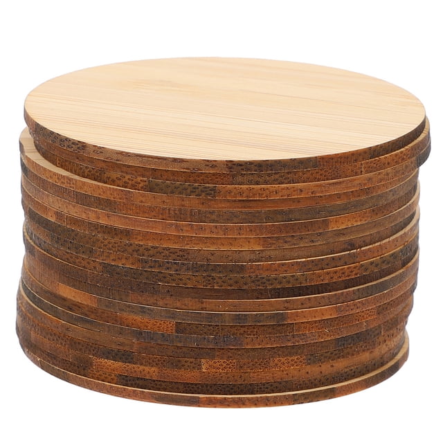 Miangastore Pastime Activity Unfinished Circle Light Brown 20Pack 1.97x1.97in
