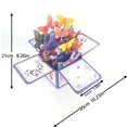 thumbnail image 3 of Cqxid Greeting Card Under $5 Fresh Cut Paper Up Card 3D Colorful Butterfly Paper Bouquet Greeting Card Forever Bouquet 3D Up Greeting Card Birthday Up Card Gift Graduation Gift, 3 of 4