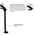 thumbnail image 2 of Saris Bike Rack 882 Bones; 1-1/4 Inch And 2 Inch Receiver Hitch Mount; Holds 2 Bikes; Up To 70 Pound Weight Capacity; Bike Frame Clamp; Without Lock; Foldable; Black; Steel, 2 of 4