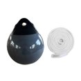 thumbnail image 3 of Almencla Boat Buoy Ball Multipurpose Round Anchor Buoy for Docking Marking Small Boat White Rope, 3 of 8