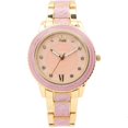 thumbnail image 1 of Women's Gold and Pink Marbled Bracelet Watch, 1 of 7