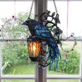 thumbnail image 1 of RKSTN Crow decorations Gothic Hanging Ornament Catch The Sun Gothic Crow On Lantern Decoration Lantern 2D, 1 of 5