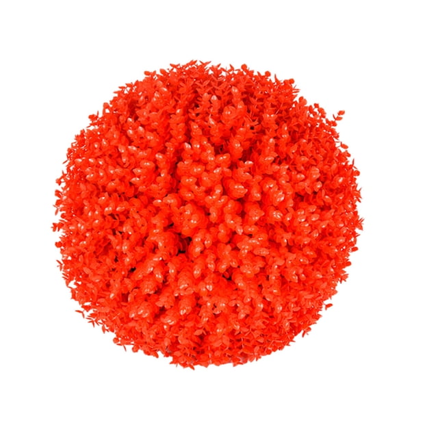 ZheElen Artificial Grasses Balls Long-lasting Durability For Versatile Elegant red 35cm 1Set