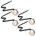 thumbnail image 1 of Uxcell Rouleau de Tension à Ressort pour Porte Coulissante à Écran, Lot de 4, Roulement à Billes en Acier Concavé en Forme de M de 1 Pouces/ 25,4 mm pour Réparation de Porte Coulissante, 1 of 2