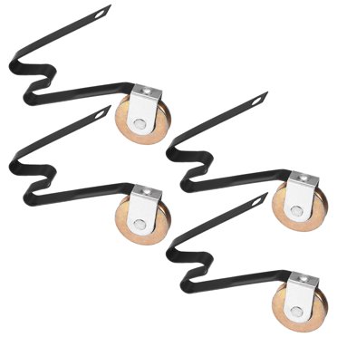Uxcell Rouleau de Tension à Ressort pour Porte Coulissante à Écran, Lot de 4, Roulement à Billes en Acier Concavé en Forme de M de 1 Pouces/ 25,4 mm pour Réparation de Porte Coulissante