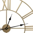 thumbnail image 3 of Sorbus Analog Wall Clock - Roman Numeral Style, Battery Operated Decorative Clock - Kitchen, Living Room, Bathroom Decor - 24 Inches (Gold), 3 of 7