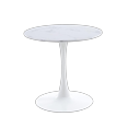 thumbnail image 1 of Velets Tulip Mid Century Modern Dining Table/Coffee Table with Round Top & Pedestal Base, Functional Table for Dining & Living Room - Perfect for Breakfast Nooks & Kitchens (White-Marble Top, 32"), 1 of 5
