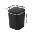 thumbnail image 3 of EGNMCR Desktop Trash Can Office Bin With Lid Small Desktop Garbage Bin In Dormitory Bedroom Trash can, 3 of 6