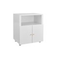 thumbnail image 3 of Yiwa Metal Storage Cupboard with Adjustable Shelf, Versatile Printer Stand & Mobile Filing Cabinet for Home Office or Garage, 3 of 7