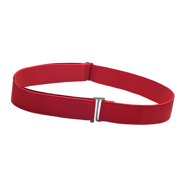 Ceinture Extensible pour Femmes Ceintures pour Dames avec Boucle Plate pour Pantalons Pantalons Robes Rouge