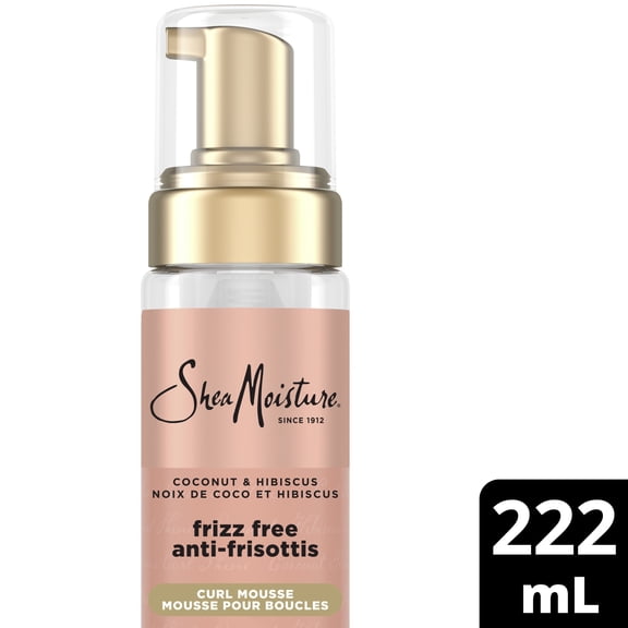 SheaMoisture Curl Mousse Frizz Free Coconut & Hibiscus, 222 ml
