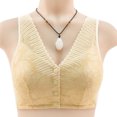 thumbnail image 2 of B91xZ Women's Minimizer Bras Plus Size Retro Lace & Mesh Unlined Underwire Bra,White 40, 2 of 5